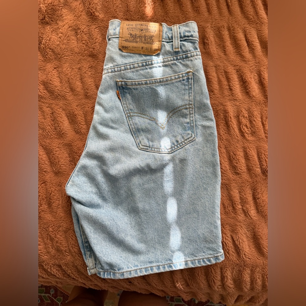 Vintage Levi's Classic Light Blue Denim Shorts